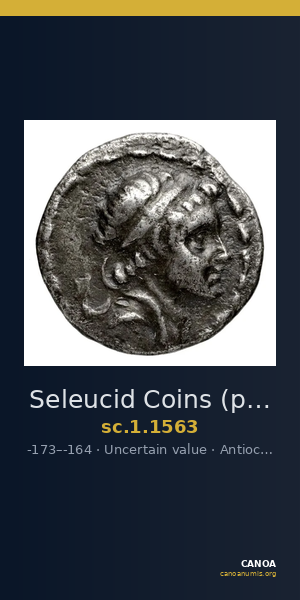 Seleucid Coins (part 2) 1563 — CANOA