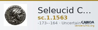 Seleucid Coins (part 2) 1563 — CANOA