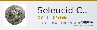 Seleucid Coins (part 2) 1566 — CANOA