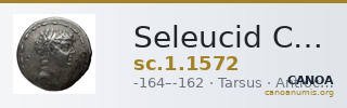 Seleucid Coins (part 2) 1572 — CANOA