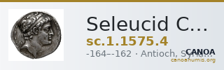 Seleucid Coins (part 2) 1575.4 — CANOA