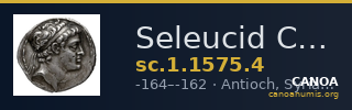 Seleucid Coins (part 2) 1575.4 — CANOA