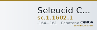 Seleucid Coins (part 2) 1602.1 — CANOA