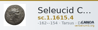 Seleucid Coins (part 2) 1615.4 — CANOA