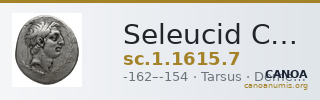 Seleucid Coins (part 2) 1615.7 — CANOA