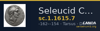 Seleucid Coins (part 2) 1615.7 — CANOA