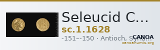 Seleucid Coins (part 2) 1628 — CANOA
