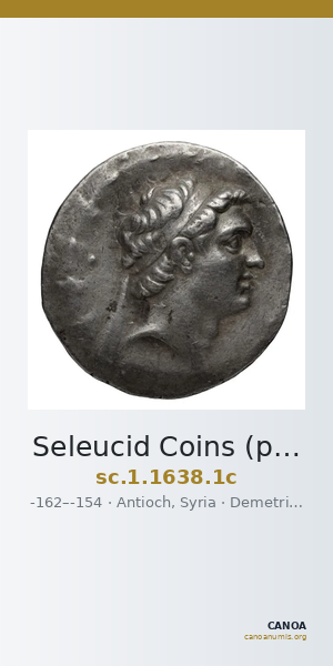 Seleucid Coins (part 2) 1638.1c — CANOA