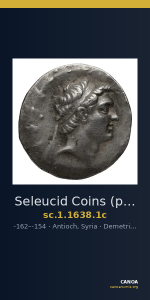 Seleucid Coins (part 2) 1638.1c — CANOA