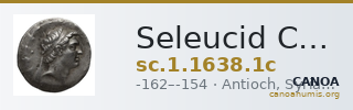 Seleucid Coins (part 2) 1638.1c — CANOA