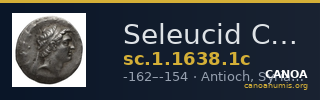 Seleucid Coins (part 2) 1638.1c — CANOA