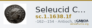 Seleucid Coins (part 2) 1638.1f — CANOA