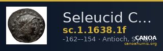 Seleucid Coins (part 2) 1638.1f — CANOA