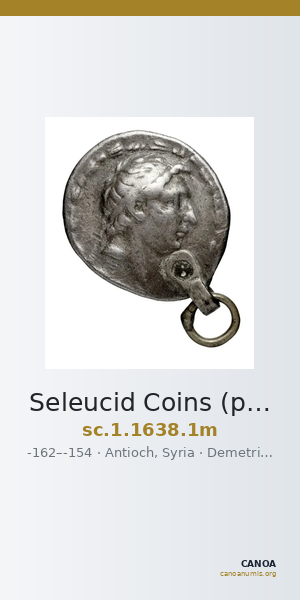 Seleucid Coins (part 2) 1638.1m — CANOA