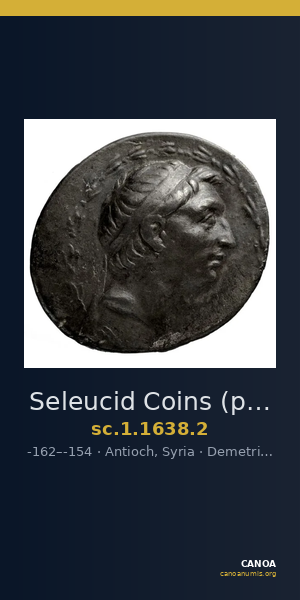 Seleucid Coins (part 2) 1638.2 — CANOA