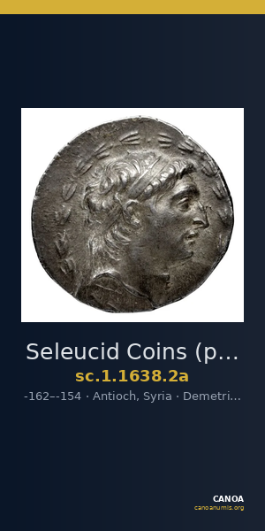 Seleucid Coins (part 2) 1638.2a — CANOA
