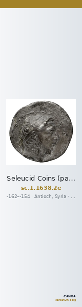 Seleucid Coins (part 2) 1638.2e — CANOA