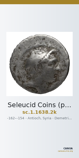 Seleucid Coins (part 2) 1638.2k — CANOA