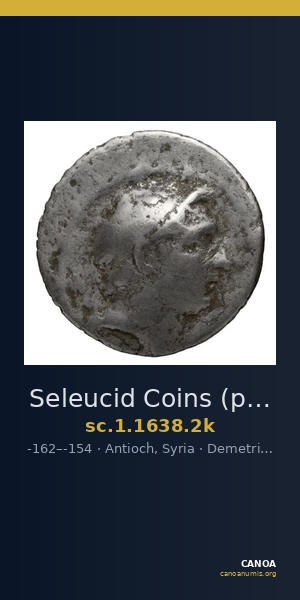Seleucid Coins (part 2) 1638.2k — CANOA