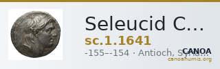 Seleucid Coins (part 2) 1641 — CANOA