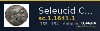 Seleucid Coins (part 2) 1641.1 — CANOA