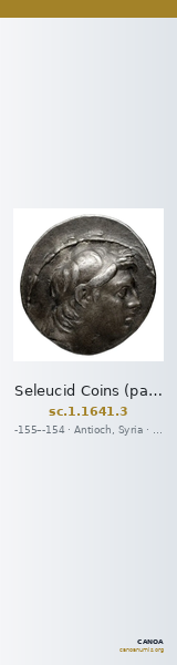 Seleucid Coins (part 2) 1641.3 — CANOA
