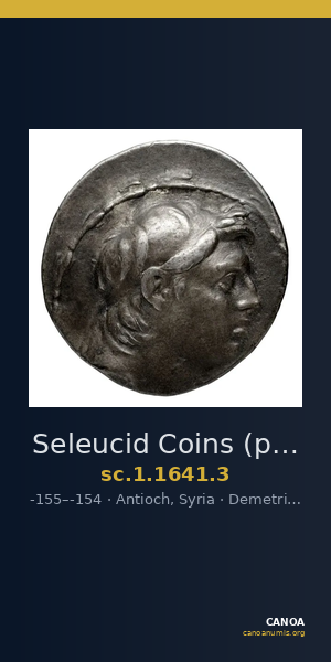Seleucid Coins (part 2) 1641.3 — CANOA