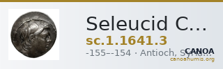 Seleucid Coins (part 2) 1641.3 — CANOA