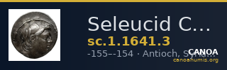 Seleucid Coins (part 2) 1641.3 — CANOA