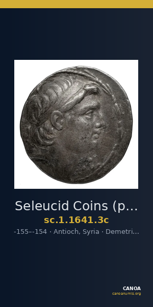 Seleucid Coins (part 2) 1641.3c — CANOA
