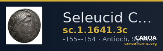 Seleucid Coins (part 2) 1641.3c — CANOA