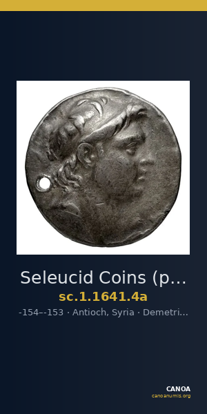 Seleucid Coins (part 2) 1641.4a — CANOA