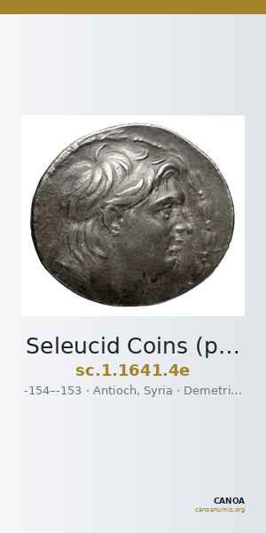 Seleucid Coins (part 2) 1641.4e — CANOA