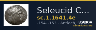 Seleucid Coins (part 2) 1641.4e — CANOA