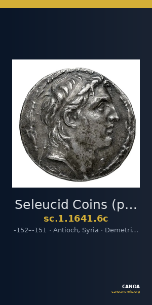 Seleucid Coins (part 2) 1641.6c — CANOA