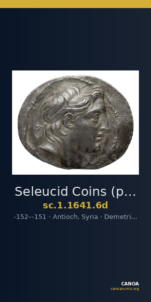 Seleucid Coins (part 2) 1641.6d — CANOA