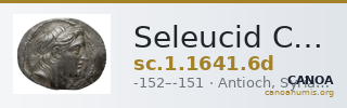 Seleucid Coins (part 2) 1641.6d — CANOA