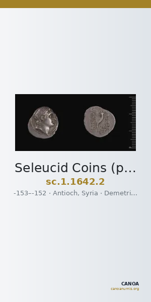 Seleucid Coins (part 2) 1642.2 — CANOA