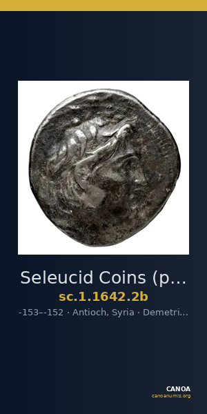 Seleucid Coins (part 2) 1642.2b — CANOA