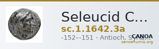 Seleucid Coins (part 2) 1642.3a — CANOA