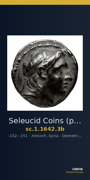 Seleucid Coins (part 2) 1642.3b — CANOA