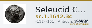 Seleucid Coins (part 2) 1642.3c — CANOA