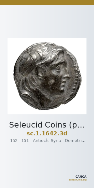 Seleucid Coins (part 2) 1642.3d — CANOA