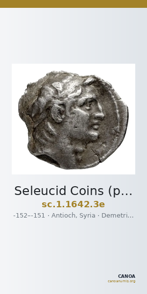 Seleucid Coins (part 2) 1642.3e — CANOA