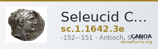 Seleucid Coins (part 2) 1642.3e — CANOA