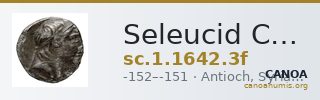Seleucid Coins (part 2) 1642.3f — CANOA