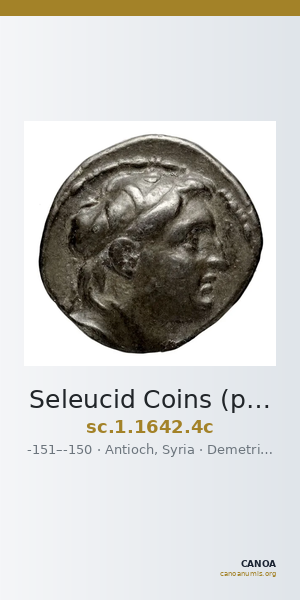 Seleucid Coins (part 2) 1642.4c — CANOA