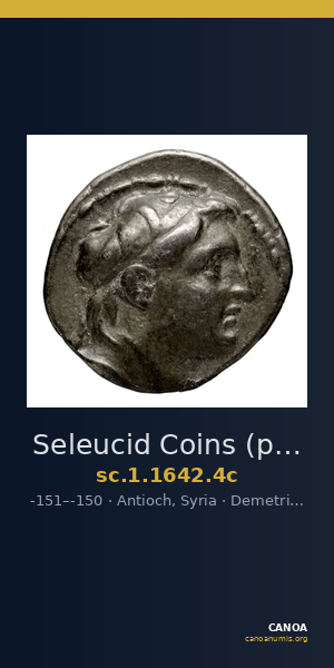 Seleucid Coins (part 2) 1642.4c — CANOA