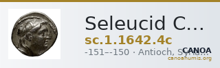 Seleucid Coins (part 2) 1642.4c — CANOA