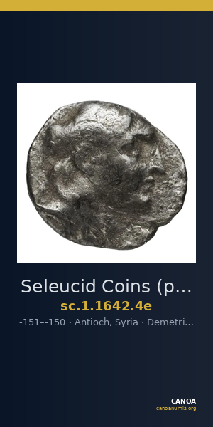 Seleucid Coins (part 2) 1642.4e — CANOA